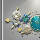 Gridline Twelve‑Six‑Nine Clock – Gold (24" x 24")