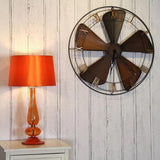 Azure Bloom Medallion Clock – Portrait (23" x 30")