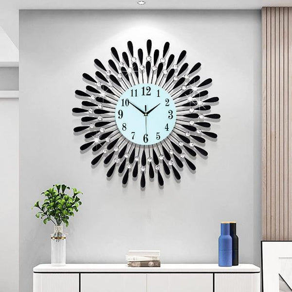Roman Halo Open‑Frame Clock – Gold (24" x 24")