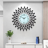 Roman Halo Open‑Frame Clock – Gold (24" x 24")