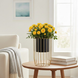 Midnight Black Steel Planter