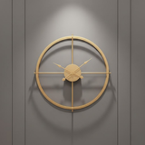 Halo Axis Clock – Gold (24" x 24")