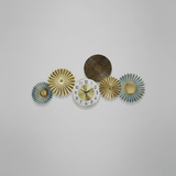 Gridline Twelve‑Five Clock – Gold (40" x 18")