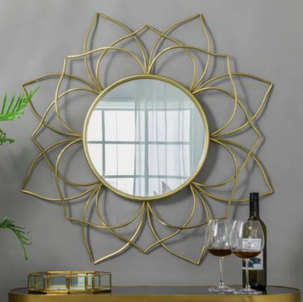 Bloomline Petal Round Mirror