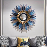 Indigo Sun Petal Mirror