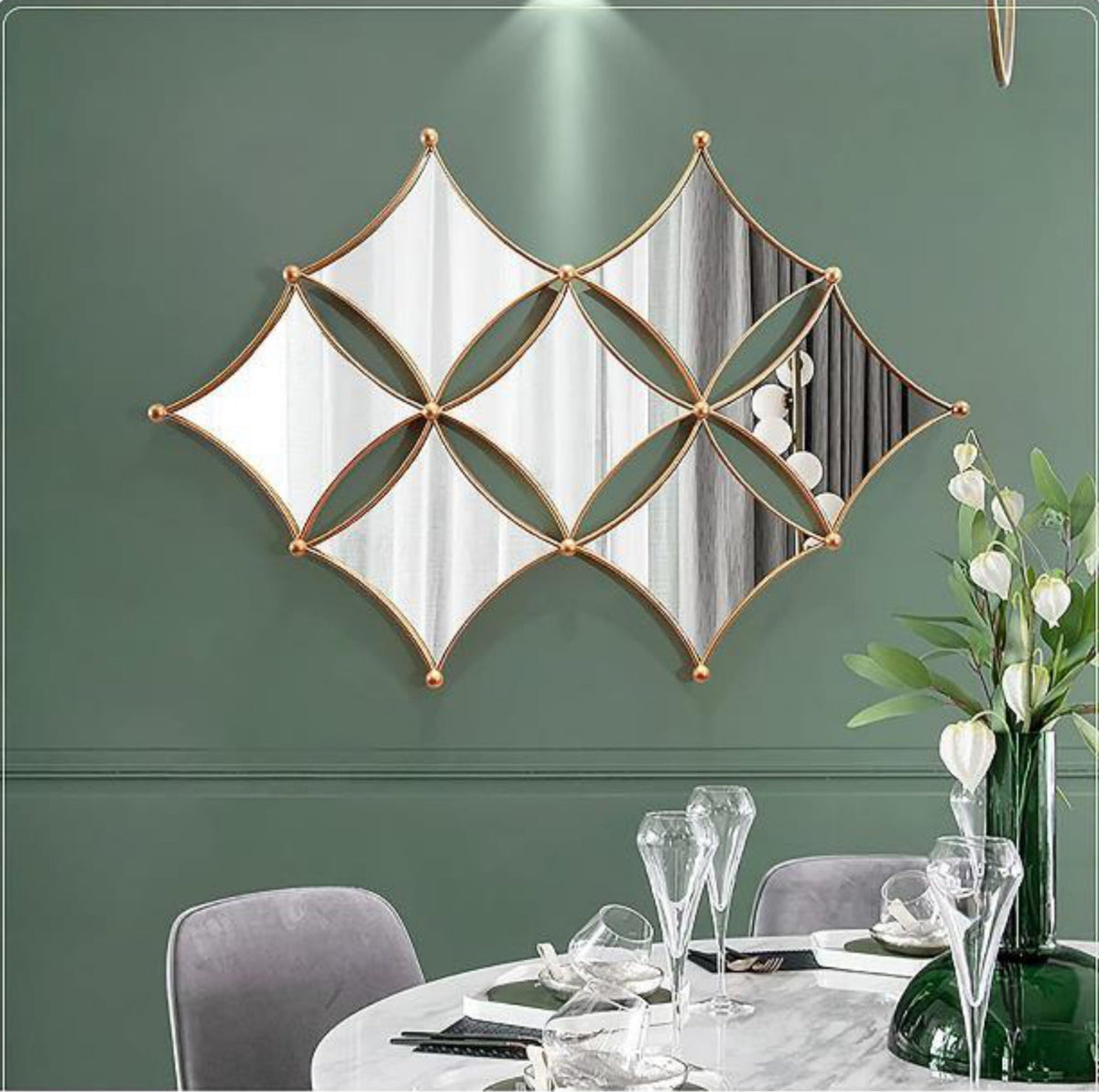 Tessera Quatrefoil Panel Mirror