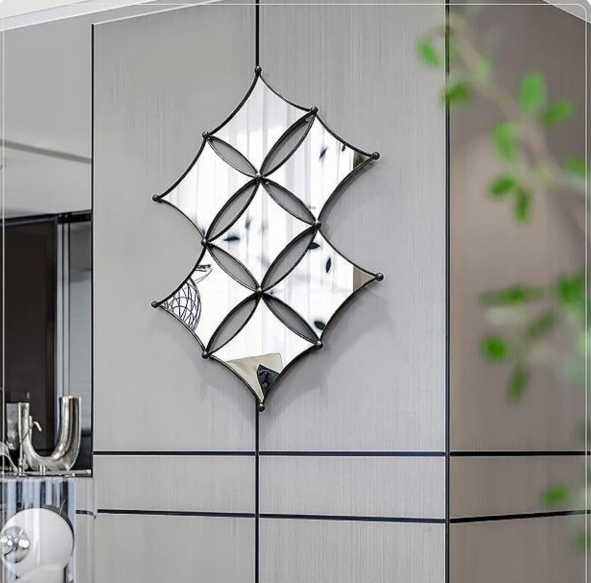Tessera Quatrefoil Panel Mirror - Vertical