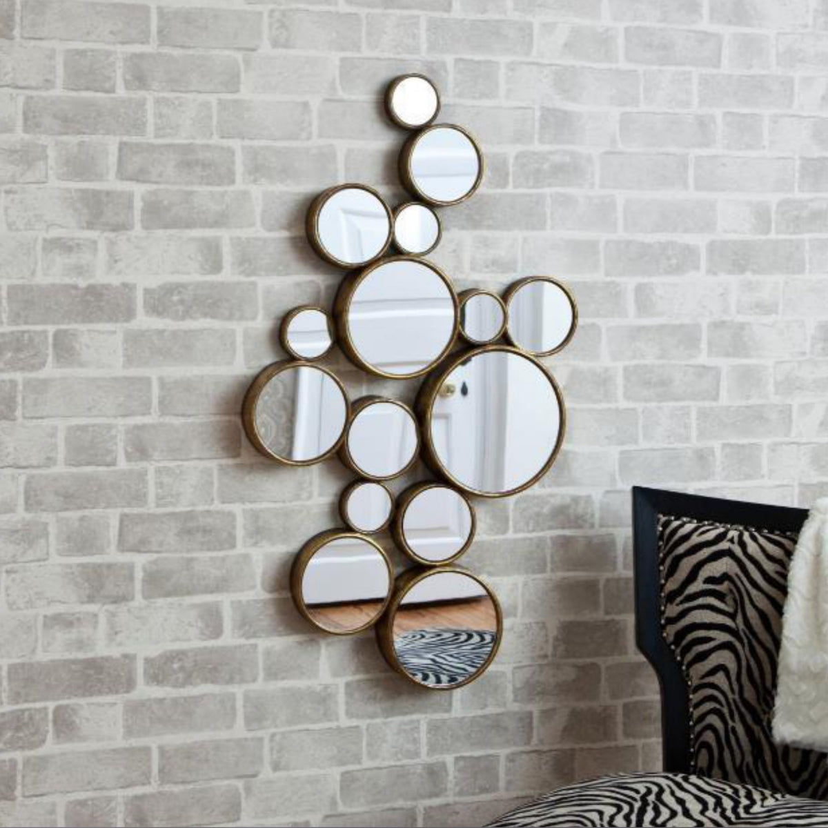 Cascade Bubbles Vertical Mirror