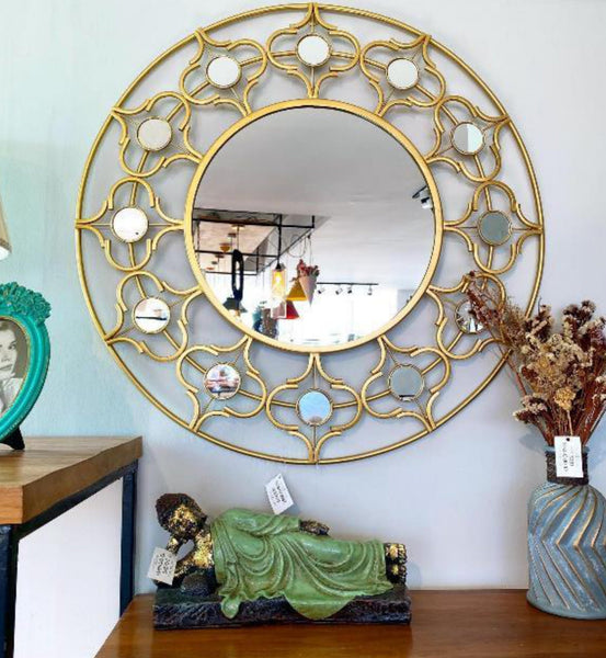 Arabesque Halo Round Mirror