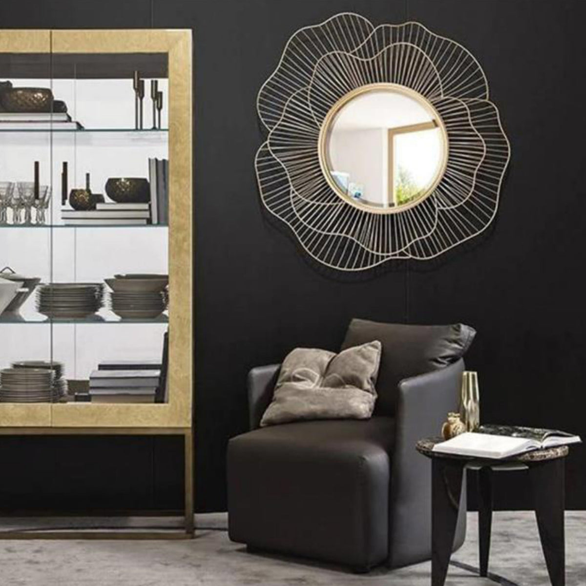 Petal Line Bloom Mirror