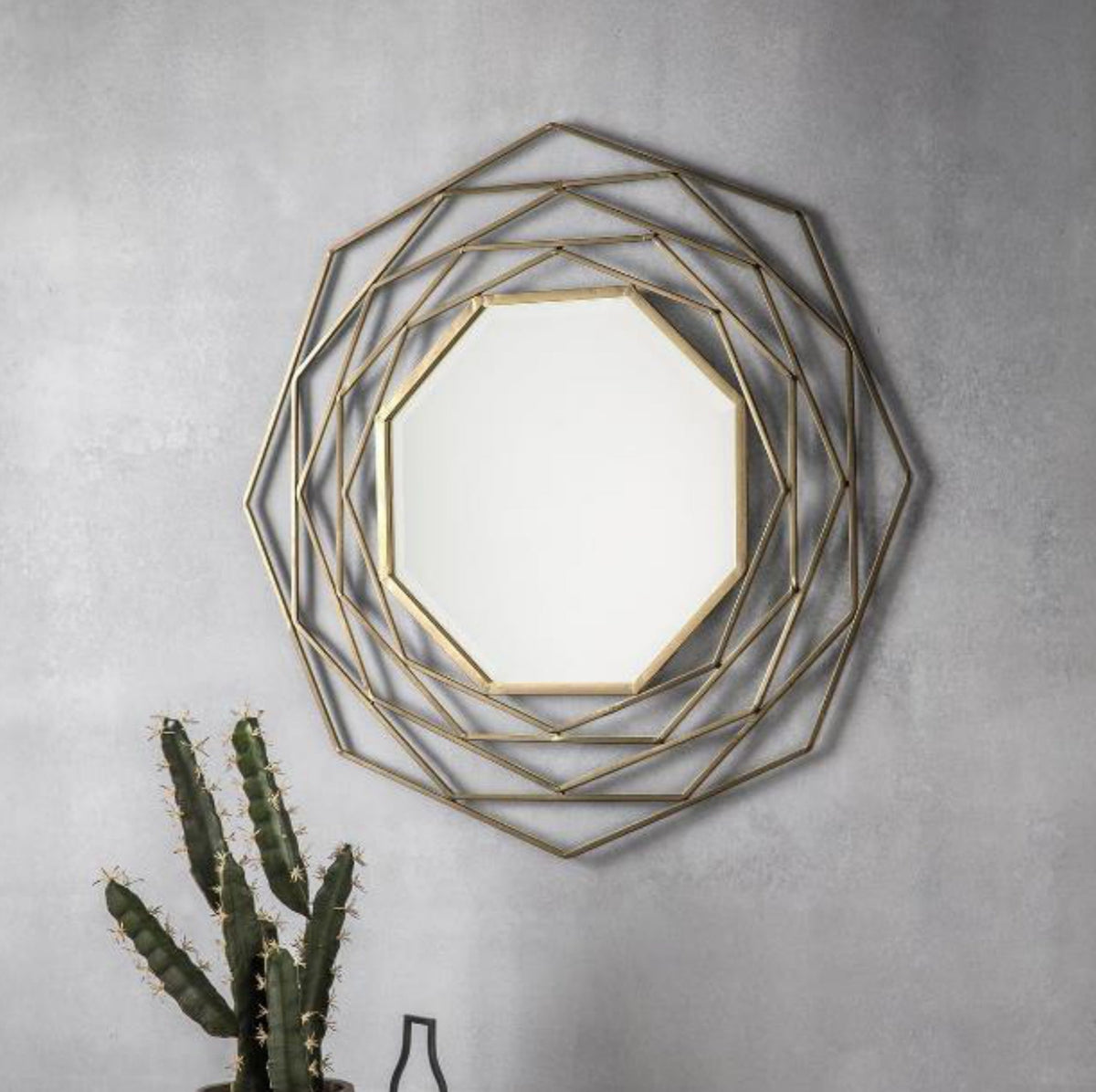Faceted Helix Octagon Mirror