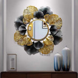 Ginkgo Crest Round Mirror