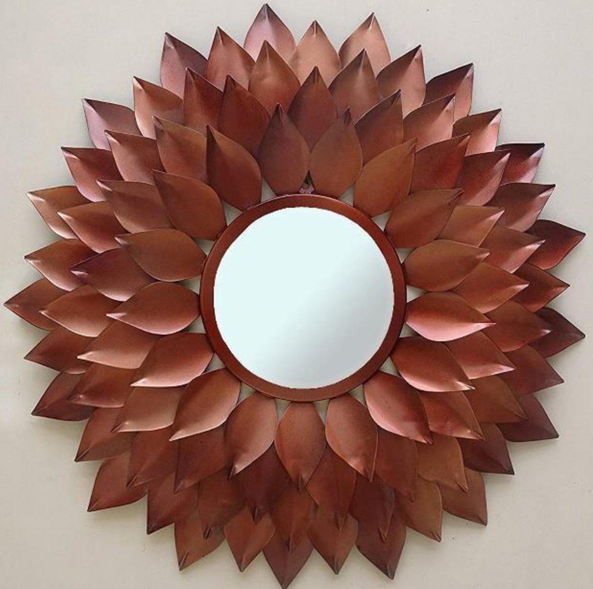 Ember Petal Bloom Mirror - Copper