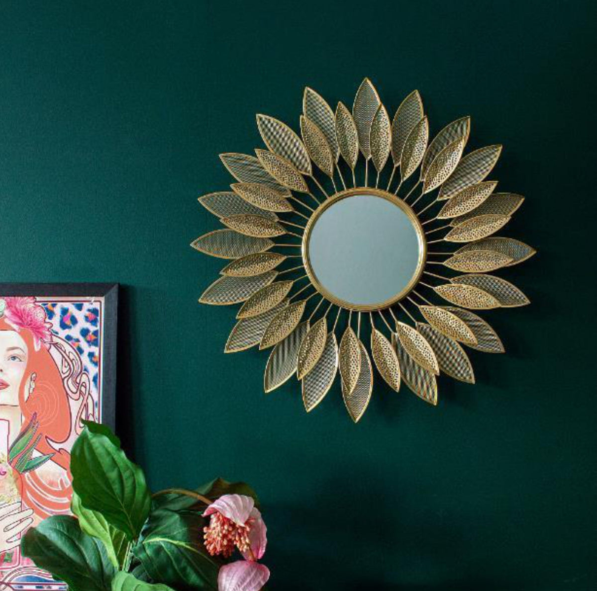 Filigree Petal Sun Mirror