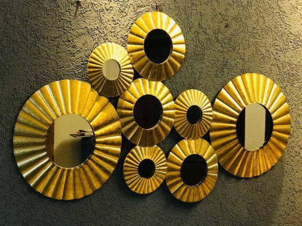 Soleil Fluted Cluster Mirror